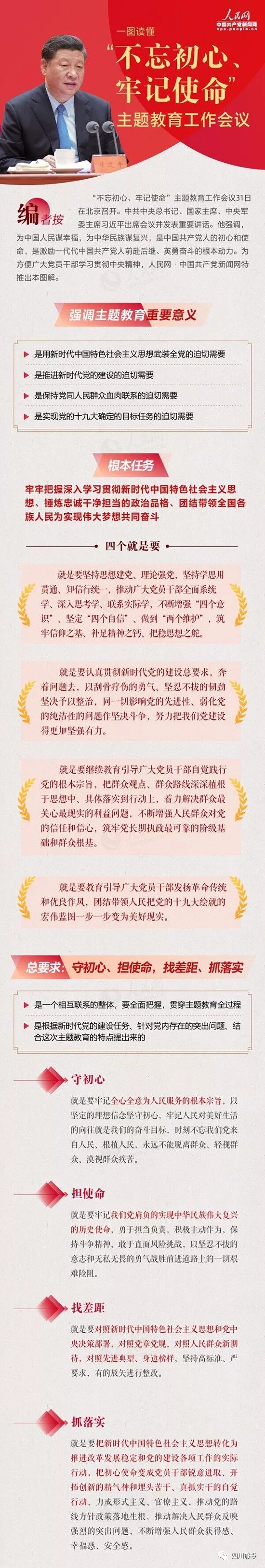 不忘初心、牢记使命| 一图读懂“不忘初心、牢记使命”主题教育工作会议